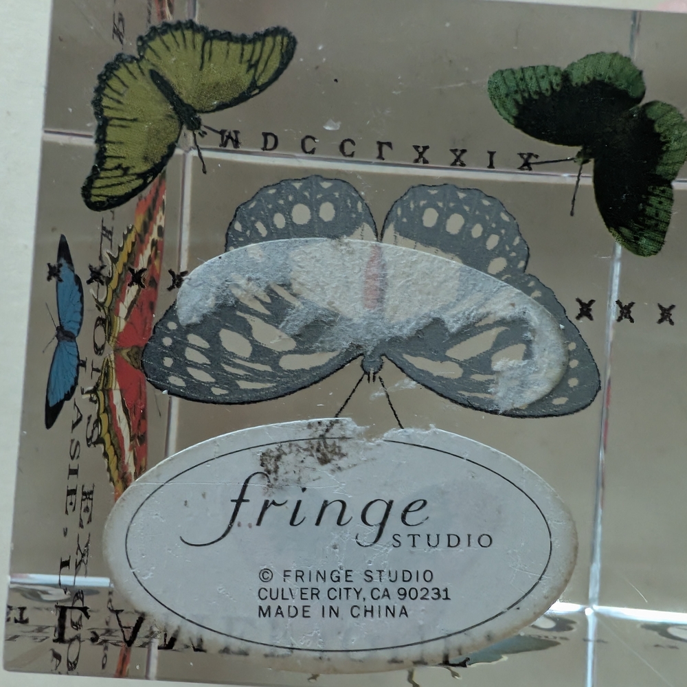 Fringe Studio Blue and Red Butterfly Decor Accents - Picture 4 of 5